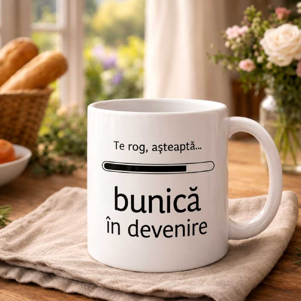 Cana personalizata "Bunica in devenire..."