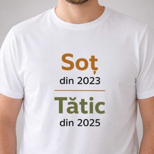 Tricou personalizat „Soț din... Tătic din...”