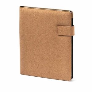 Agenda multifuncționala cadou, coperta din plută, personalizata cu logo