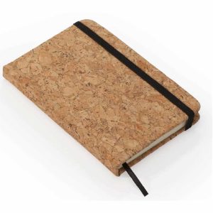 Carnet cu copertă din plută naturală, personalizat cu logo sau nume